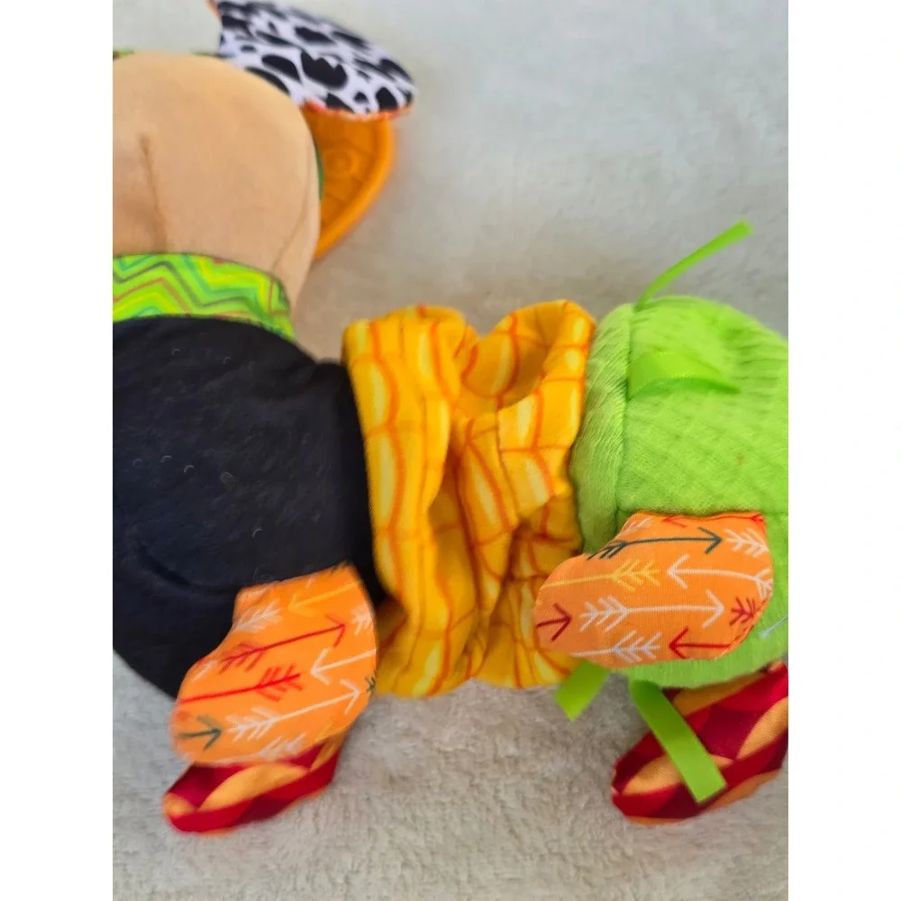 Lamaze John Deere Clip Go Baby Toy Plush Dog Crinkle Squeak Teether Sensory